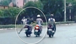 Hiệp sĩ Sài Gòn phóng xe, truy đuổi kẻ trộm 